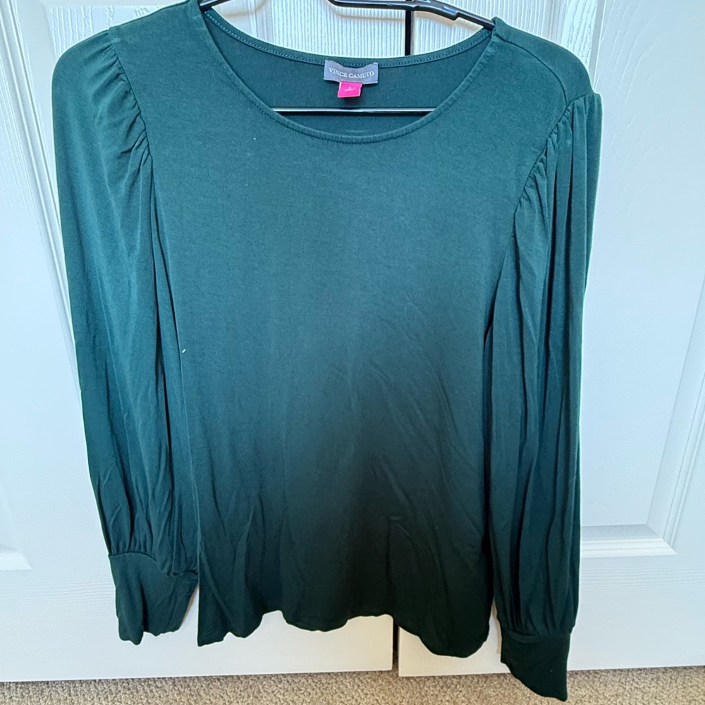 Vince Camuto Forest Green Blouse